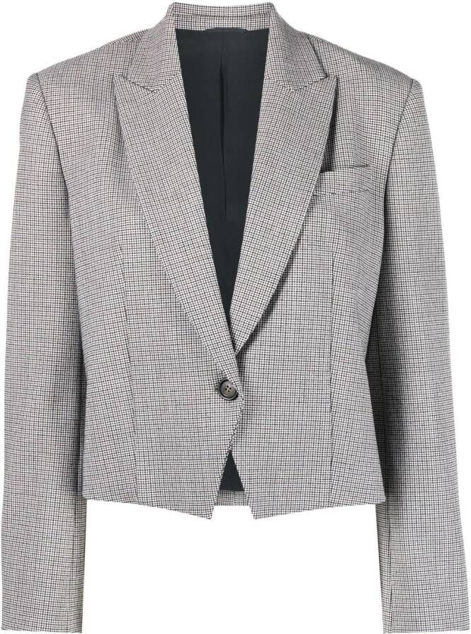 Brunello Cucinelli Geruite blazer Bruin