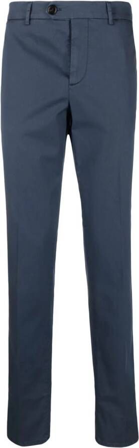 Brunello Cucinelli Chino met vier zakken Blauw