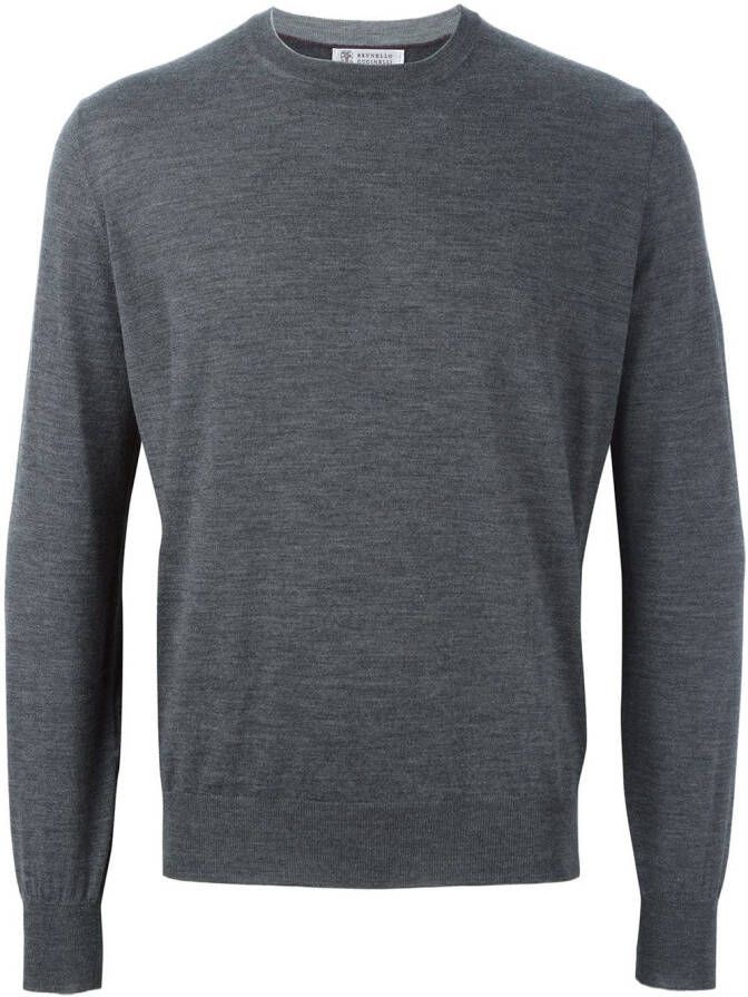 Brunello Cucinelli classic jumper Grijs