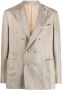 Brunello Cucinelli Colbert met dubbele rij knopen Groen - Thumbnail 1