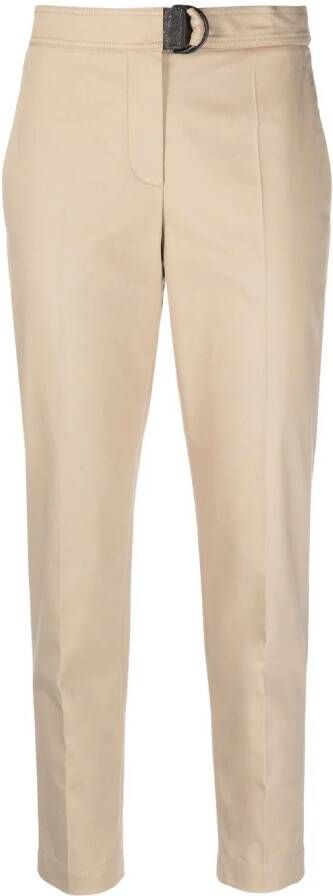 Brunello Cucinelli Cropped broek Beige