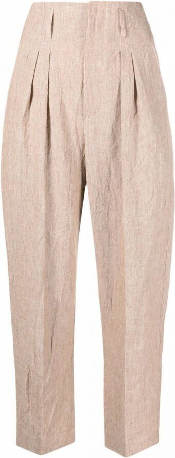 Brunello Cucinelli Cropped broek Beige
