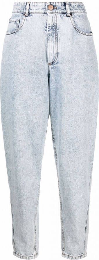 Brunello Cucinelli Cropped jeans Blauw