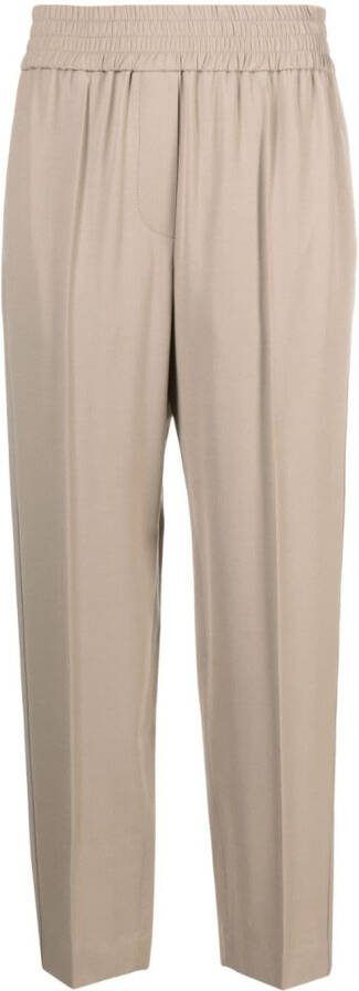 Brunello Cucinelli Cropped pantalon Beige