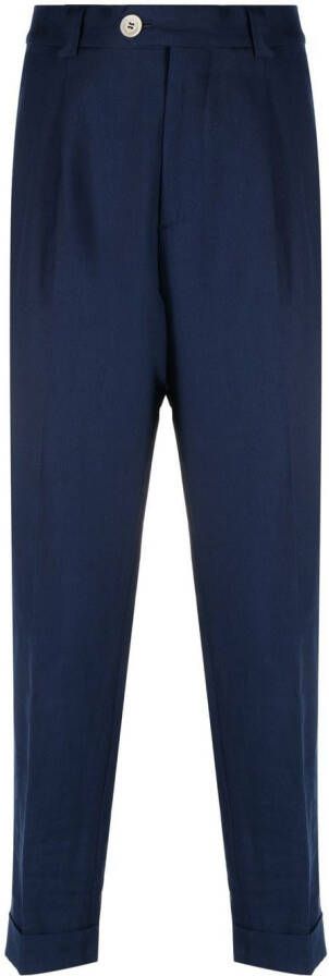 Brunello Cucinelli Cropped pantalon Blauw