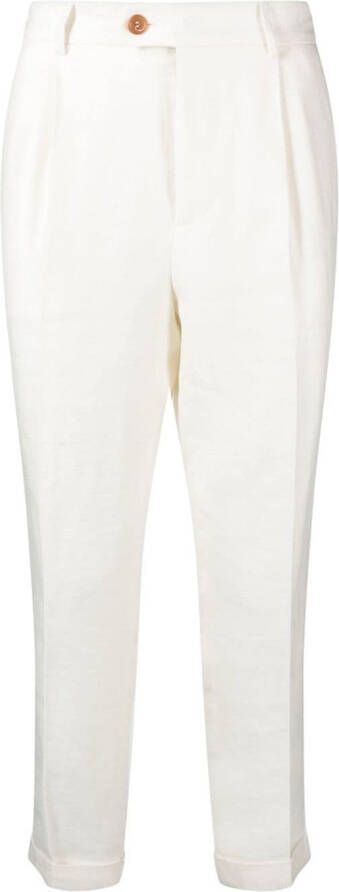 Brunello Cucinelli Cropped pantalon Wit