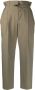 Brunello Cucinelli Broek met paperbag taille Groen - Thumbnail 1
