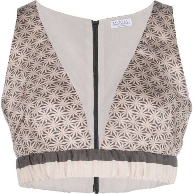 Brunello Cucinelli Cropped top Beige