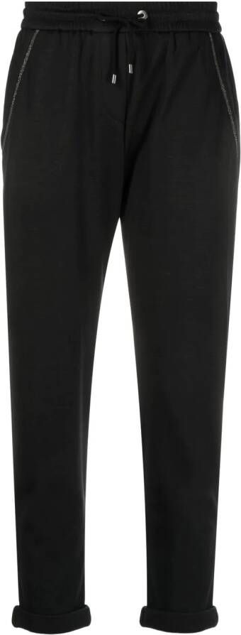 Brunello Cucinelli Cropped trainingsbroek Zwart
