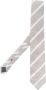 Brunello Cucinelli Stropdas met diagonale streep Beige - Thumbnail 1