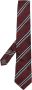 Brunello Cucinelli Stropdas met diagonale strepen Rood - Thumbnail 1
