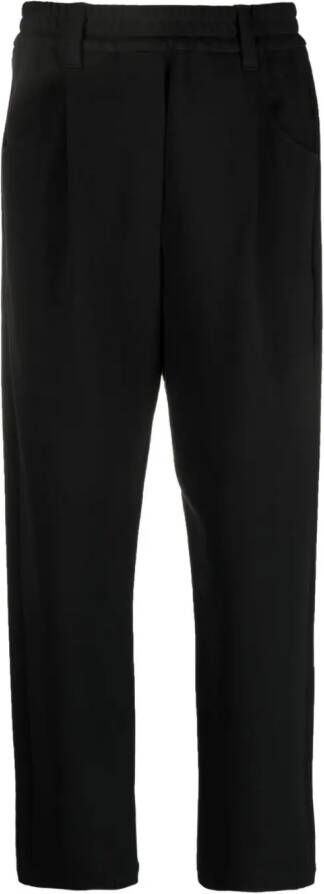 Brunello Cucinelli elasticated-waist slouchy trousers Zwart