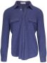 Brunello Cucinelli Overhemd met drukknopen Blauw - Thumbnail 1