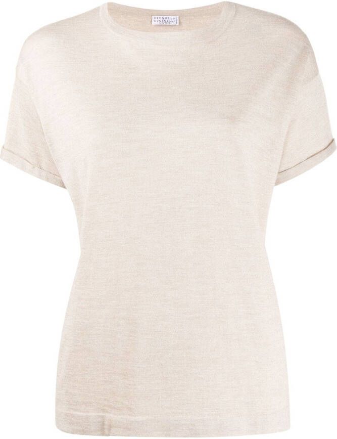 Brunello Cucinelli Gebreide top Beige