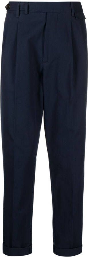 Brunello Cucinelli Geplooide pantalon Blauw