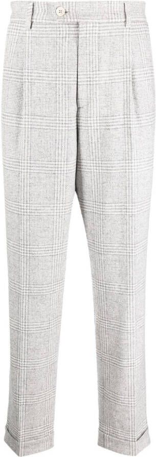 Brunello Cucinelli Geruite pantalon Grijs