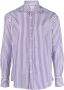 Brunello Cucinelli Gestreept overhemd Paars - Thumbnail 1