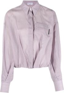 Brunello Cucinelli Gestreepte blouse Roze