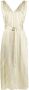 Brunello Cucinelli Gestreepte midi-jurk Groen - Thumbnail 1
