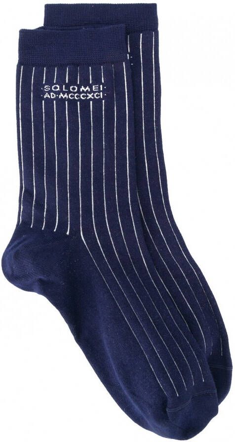 Brunello Cucinelli Gestreepte sokken Blauw