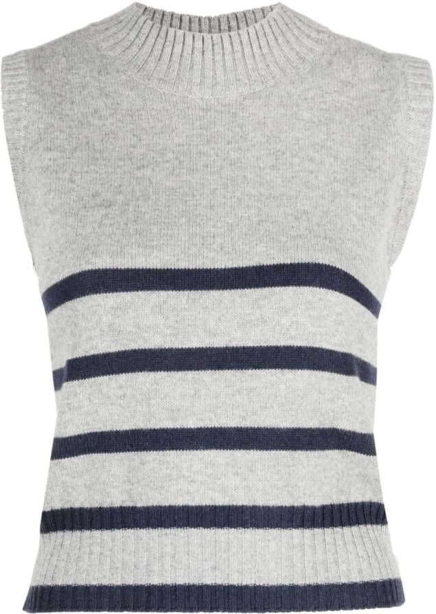 Brunello Cucinelli Gestreepte top GREY