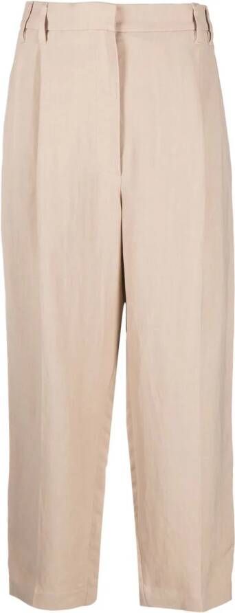 Brunello Cucinelli High waist broek Beige