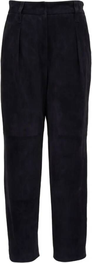 Brunello Cucinelli High waist broek Blauw