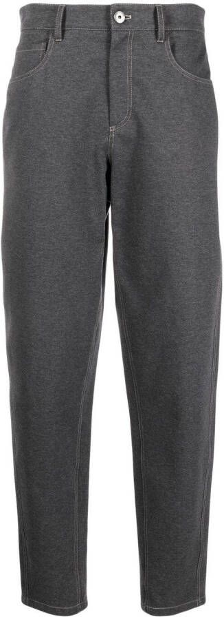 Brunello Cucinelli High waist broek Grijs