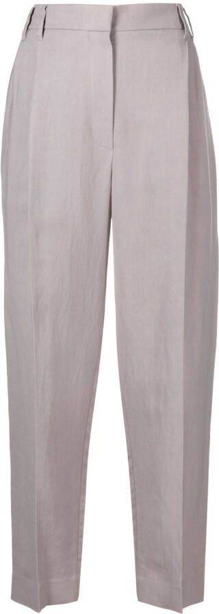 Brunello Cucinelli High waist pantalon Paars