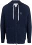 Brunello Cucinelli Hoodie geborduurd logo Blauw - Thumbnail 1