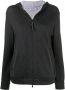 Brunello Cucinelli Hoodie met rits Zwart - Thumbnail 1