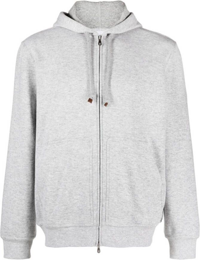 Brunello Cucinelli Hoodie met trekkoord Grijs
