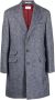 Brunello Cucinelli Jas met visgraat patroon Blauw - Thumbnail 1