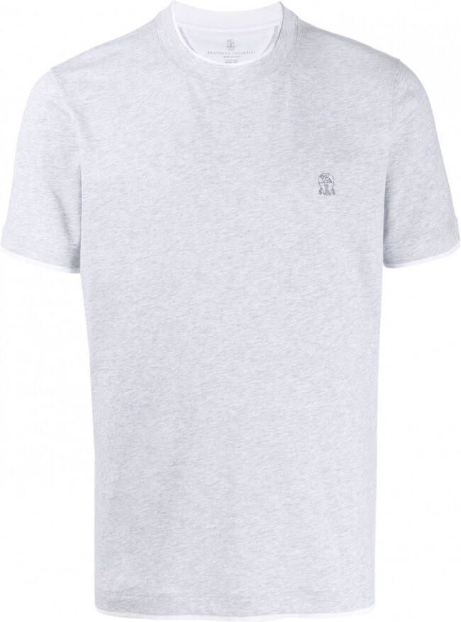 Brunello Cucinelli Jersey T-shirt Grijs