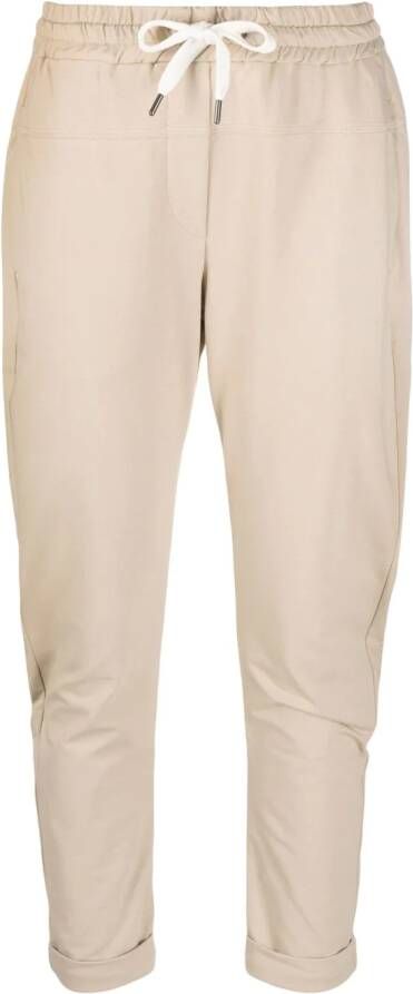 Brunello Cucinelli Joggingbroek met trekkoord Beige