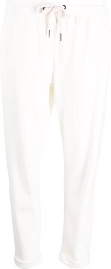 Brunello Cucinelli Joggingbroek met trekkoord Wit
