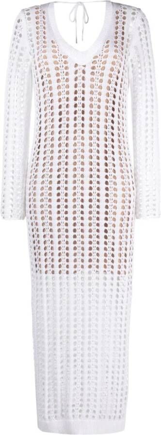Brunello Cucinelli Jurk met V-hals Wit