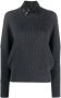 Brunello Cucinelli Kasjmier coltrui Grijs - Thumbnail 1