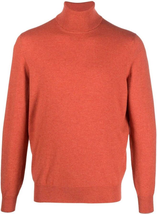 Brunello Cucinelli Kasjmier coltrui Oranje