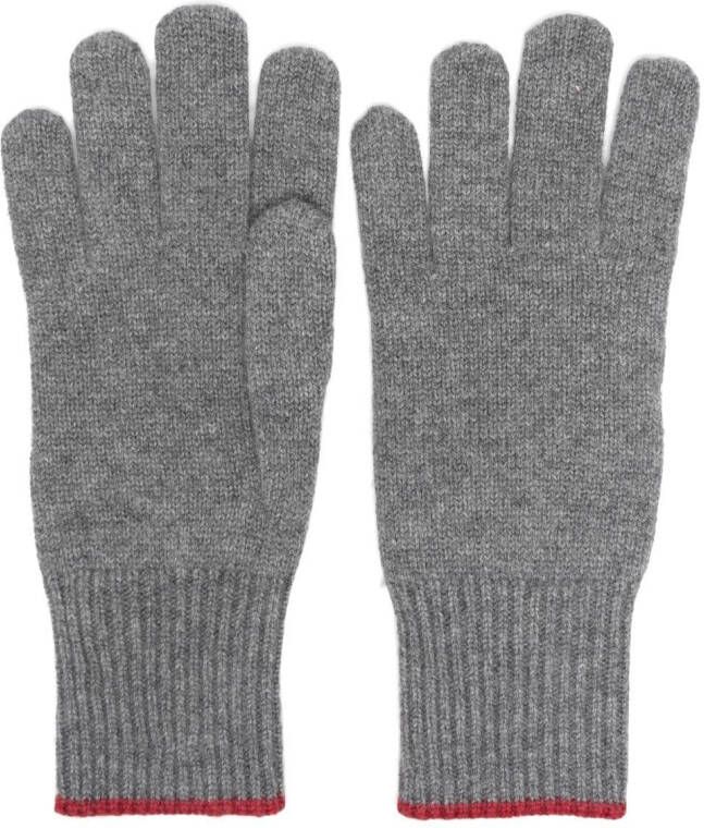 Brunello Cucinelli Kasjmier handschoenen Grijs