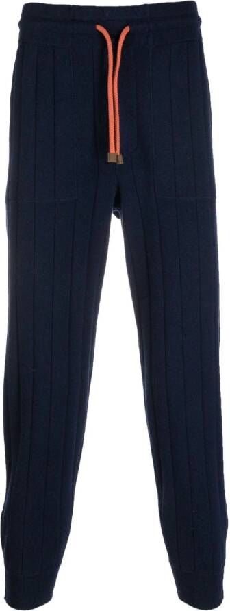 Brunello Cucinelli Kasjmier joggingbroek Blauw