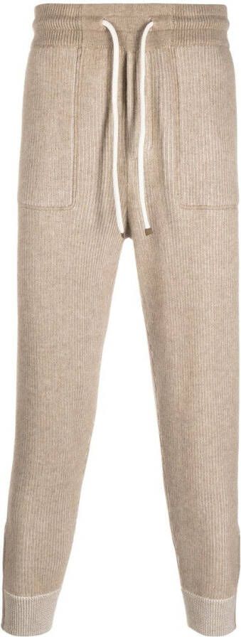 Brunello Cucinelli Kasjmier joggingbroek Bruin