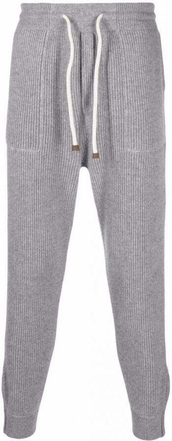 Brunello Cucinelli Kasjmier joggingbroek Grijs
