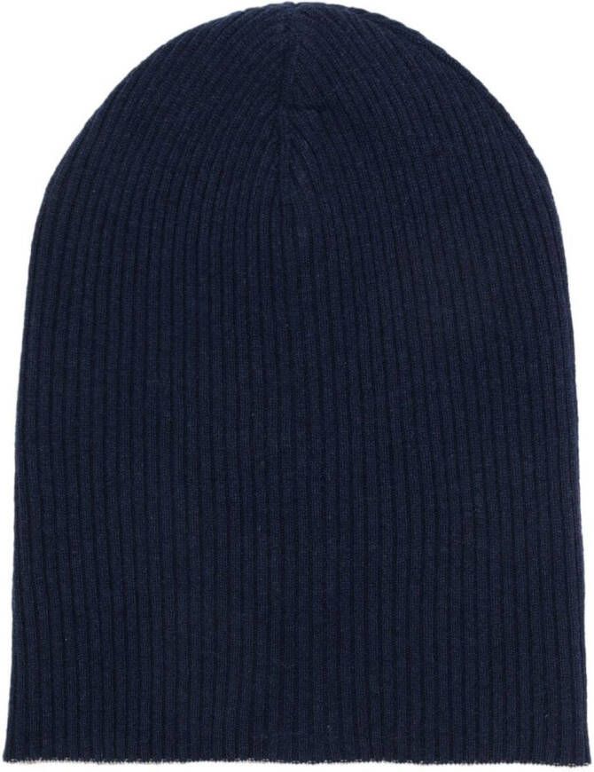 Brunello Cucinelli Kasjmier muts Blauw