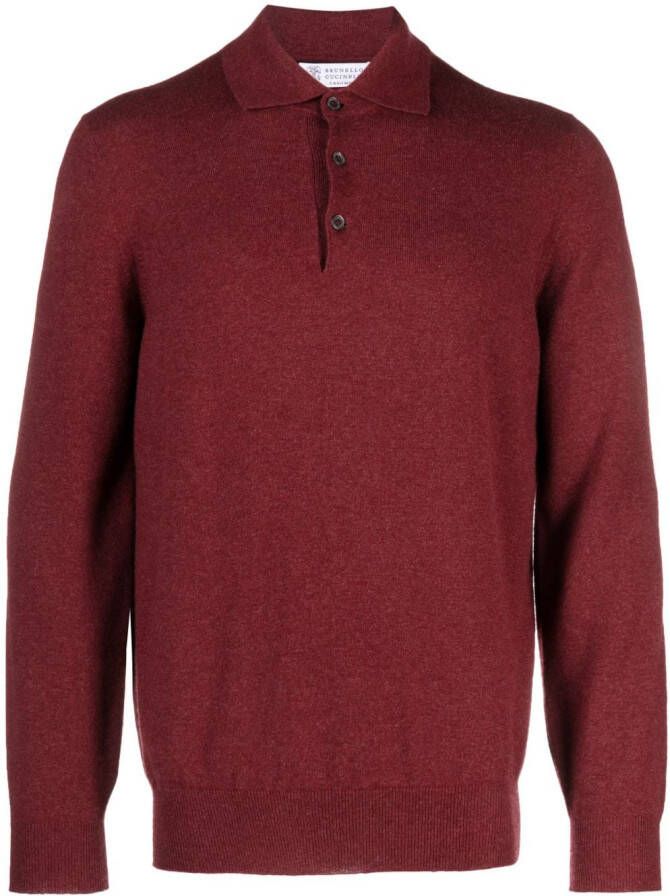 Brunello Cucinelli Kasjmier overhemd Rood