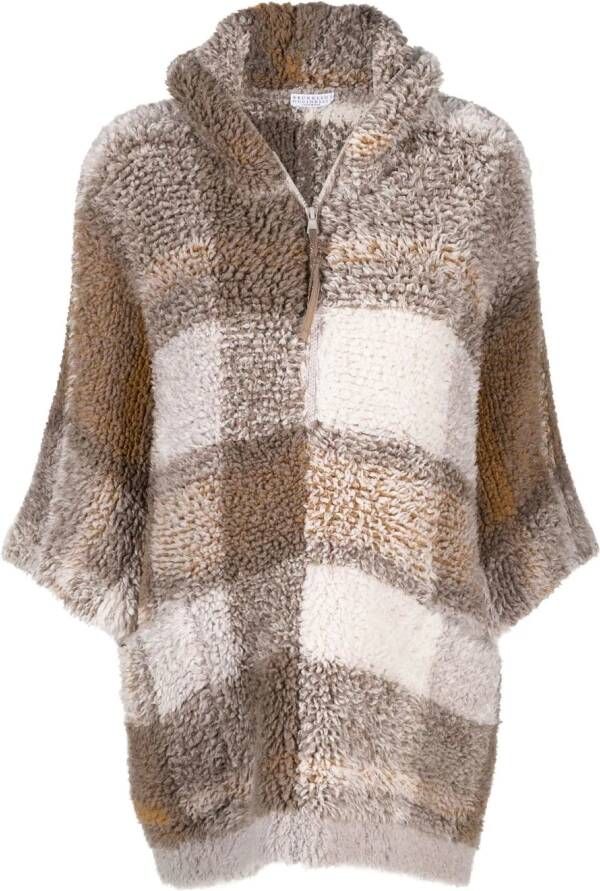 Brunello Cucinelli Kasjmier poncho Beige