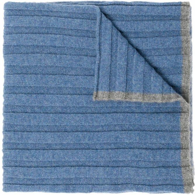 Brunello Cucinelli Kasjmier sjaal Blauw