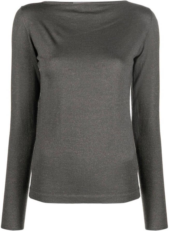 Brunello Cucinelli Kasjmier top Grijs