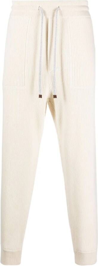 Brunello Cucinelli Kasjmier trainingsbroek Beige