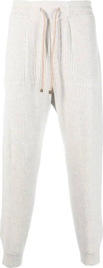 Brunello Cucinelli Kasjmier trainingsbroek Grijs